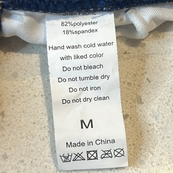 Triangle Gradient Blue Low Cut Bikini Women size M - Picture 14 of 14